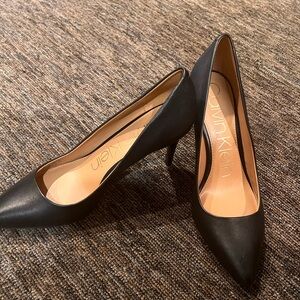 Black Calvin Klein pumps. In great condition. Maybe worn once for short time